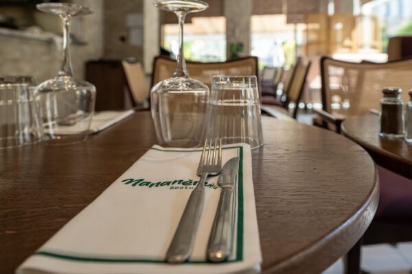 Outdoor table detail