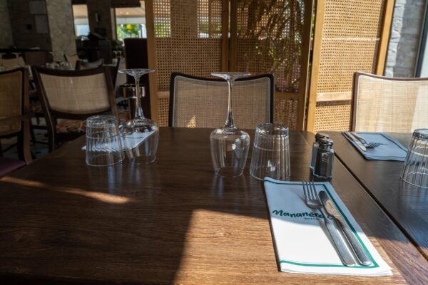 Outdoor table detail