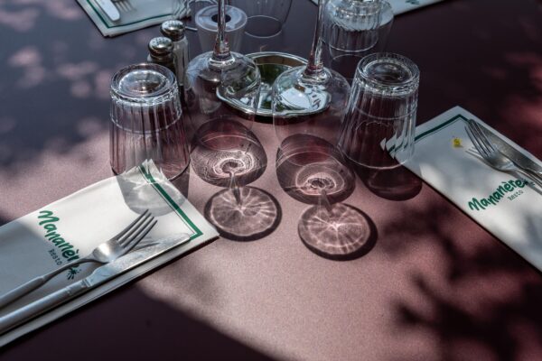 Outdoor table detail