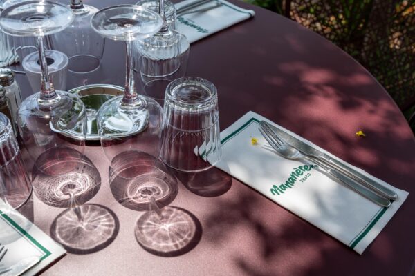 Outdoor table detail